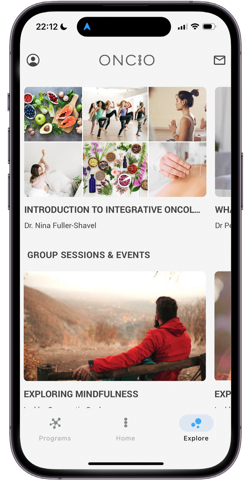 Screenshot of Oncio App