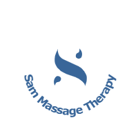 Curved text logo bold font